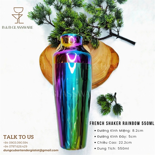 French Shaker Rainbow 550ml