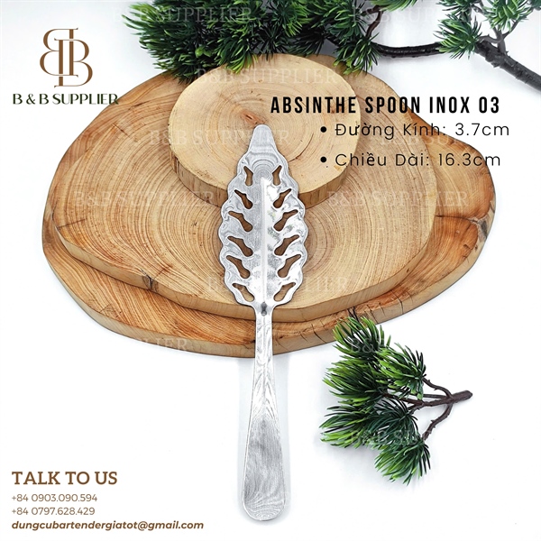 Absinthe Spoon Inox / Muỗng Absinthe Inox - ảnh 2