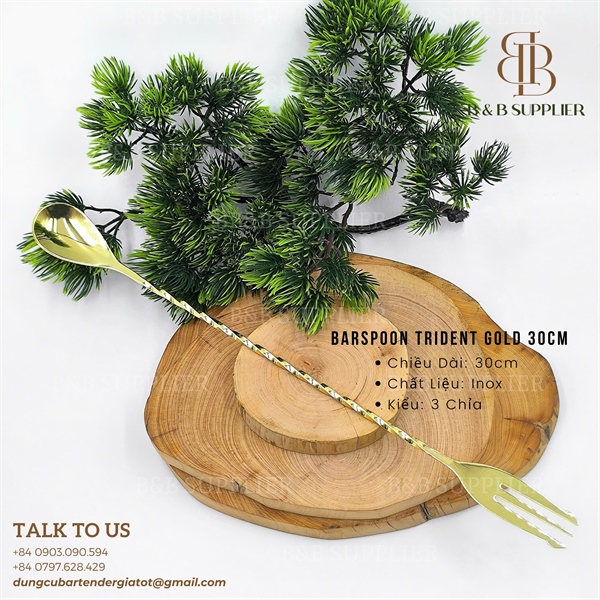 Barspoon Trident Gold 30cm