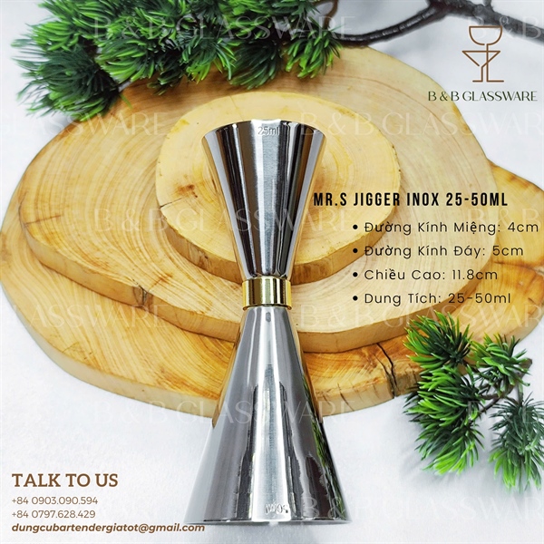 Mr.s Jigger Inox 25-50ml