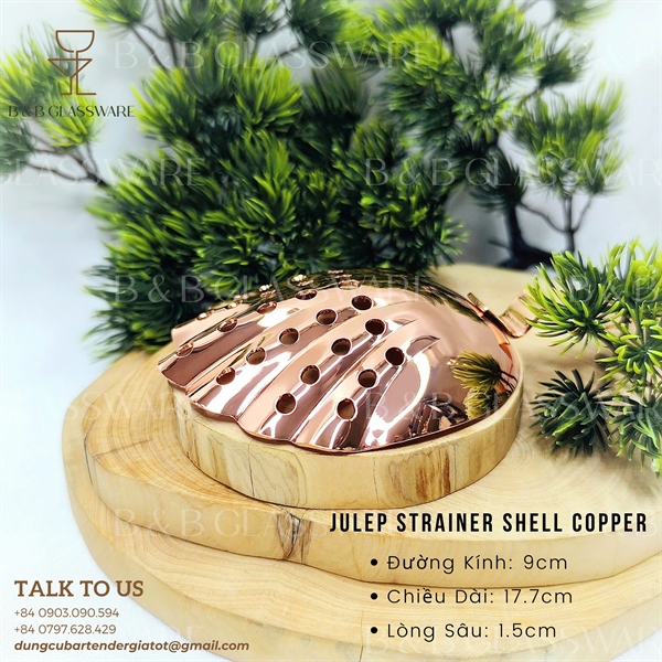 Julep Strainer Shell Copper 3