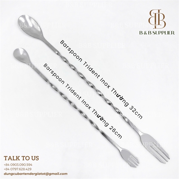 Barspoon Trident Inox Thường 26cm 4
