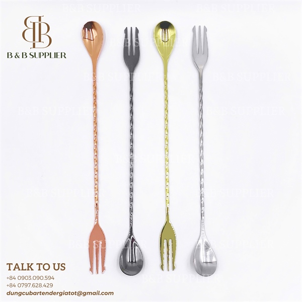 Barspoon Trident Inox 30cm 4