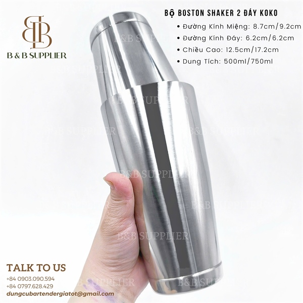 Bộ Boston Shaker 2 Đáy Koko 5