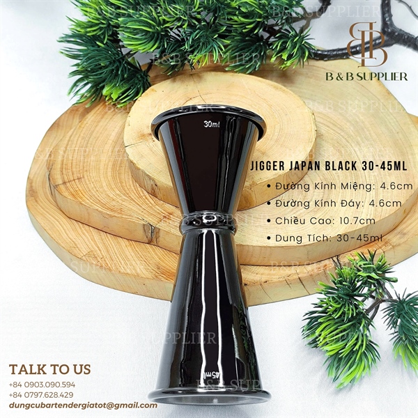 Jigger Japan Black 30-45ml