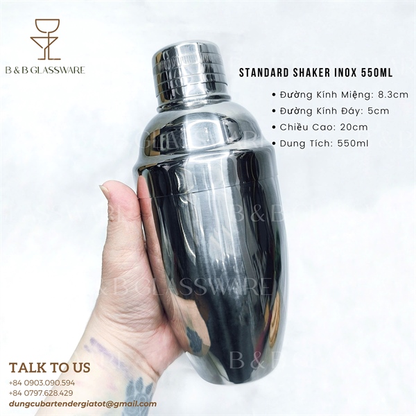 Standard Shaker Inox 550ml 5