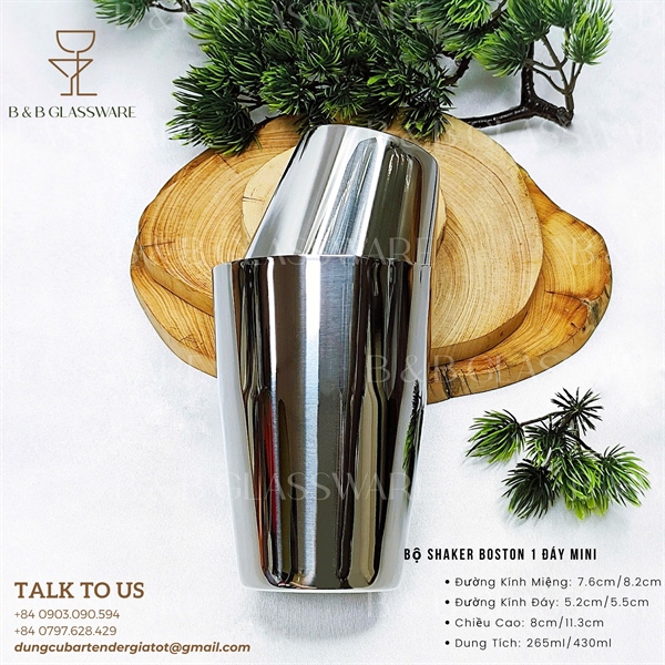 Bộ Shaker Boston 1 Đáy Mini