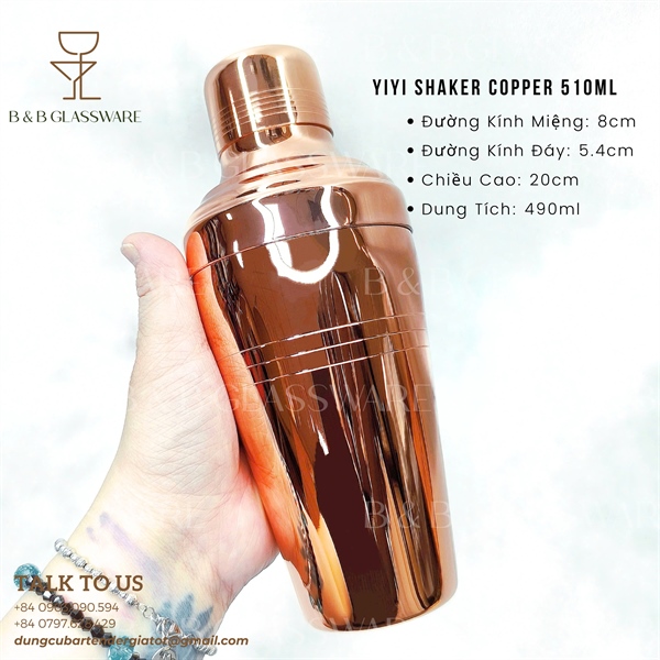 Yiyi Shaker Copper 510ml 5