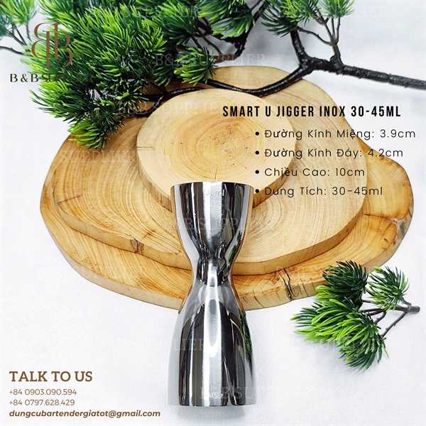 Smart U Jigger Inox 30-45ml