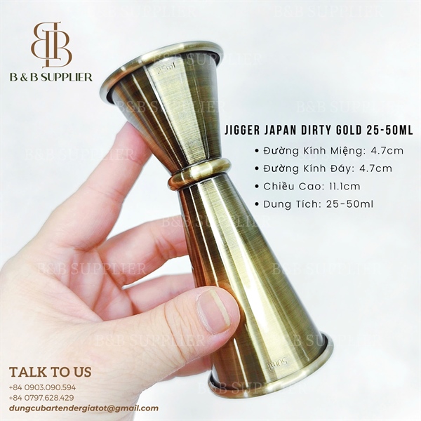 Jigger Japan Dirty Gold 25-50ml 3