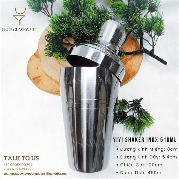 Yiyi Shaker Inox 510ml - ảnh 2