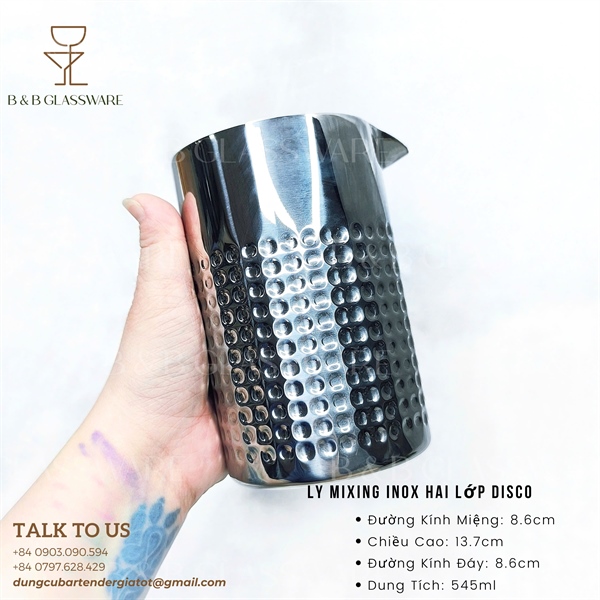 Ly MixIng Inox 2 Lớp Disco 3