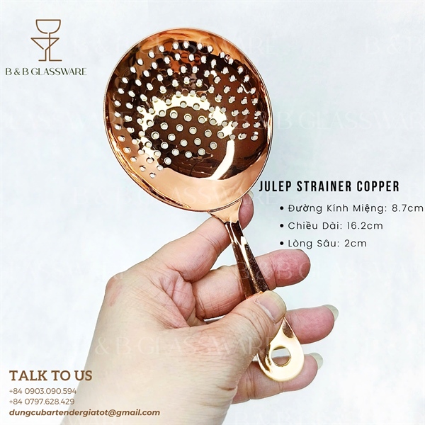 Julep Strainer Copper 3