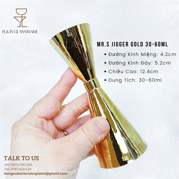 Mr.s Jigger Gold 30-60ml 3