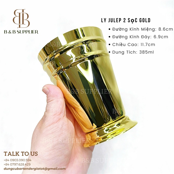 Ly Julep 2 Sọc Gold / Julep Cup 2 Stripes Gold 3