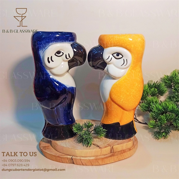 Ly Sứ Tiki Parrot Blue A53-1 4