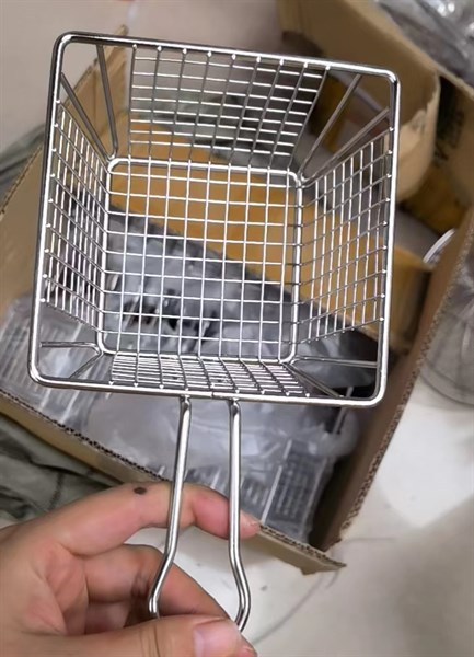 Rổ Chiên Khoai Tây Inox 12.8cm x 8.8cm