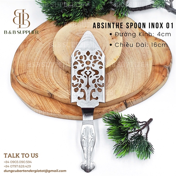 Absinthe Spoon Inox / Muỗng Absinthe Inox - ảnh 2
