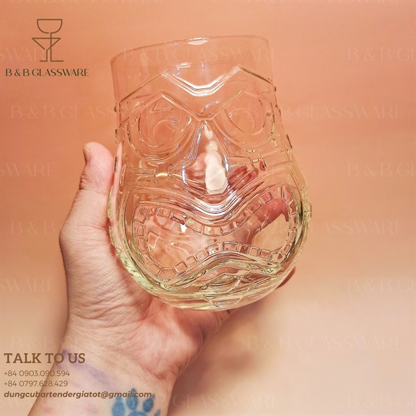 Ly Tiki Thuỷ Tinh Lùn 470ml - ảnh 2