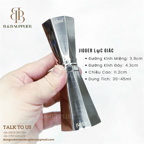 Jigger Lục Giác 3