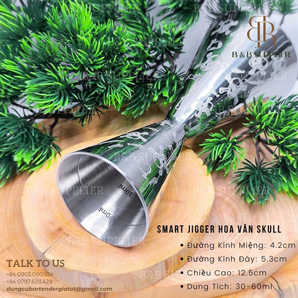 Smart Jigger Hoa Văn Skull - ảnh 2
