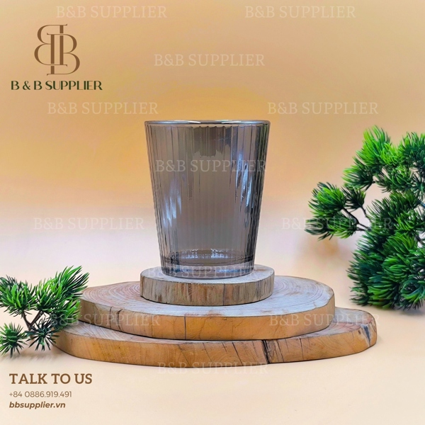 Ly Tumbler Sọc Xám