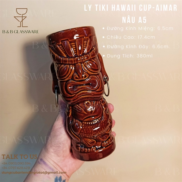 Ly Sứ Tiki Hawaii Cup - Aimar Nâu A5 - ảnh 2