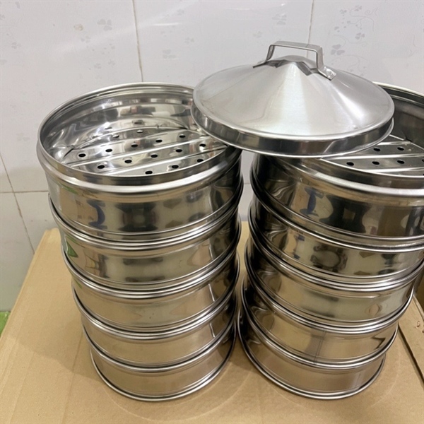 Xửng Hấp Điểm Tâm Dim Sum Inox Không Ẩm Mốc Bền Đẹp 3