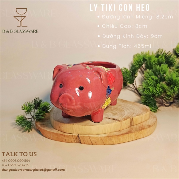 Ly Sứ Tiki Con Heo