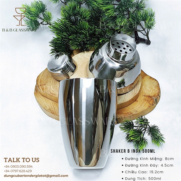 Shaker B Inox 500ml 3