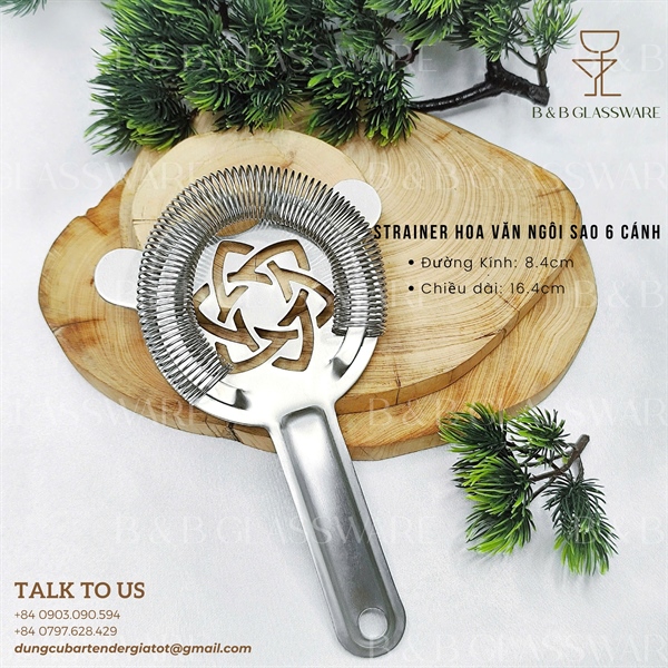Strainer Hoa Văn Ngôi Sao 6 Cánh