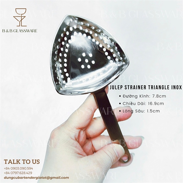 Julep Strainer Triangle Inox 4