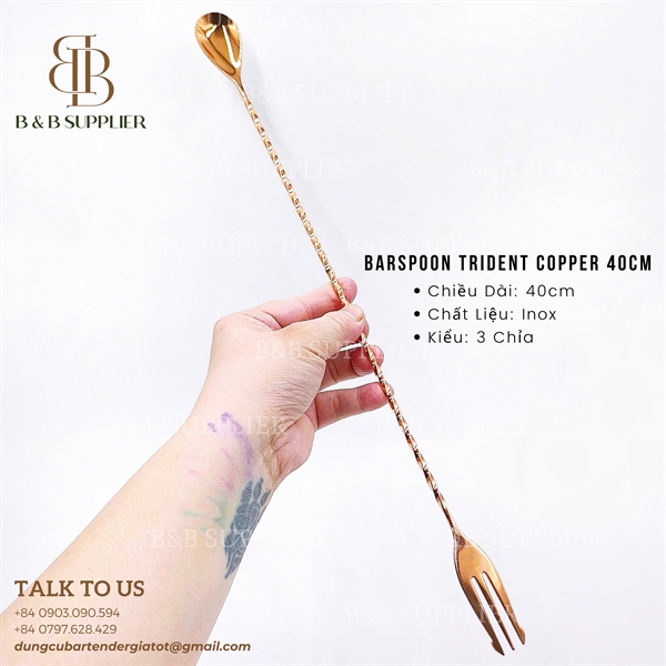 Barspoon Trident Copper 40cm 3