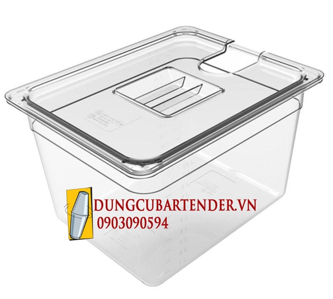 Thùng nhựa Sousvide 325 × 265 × 200Mm
