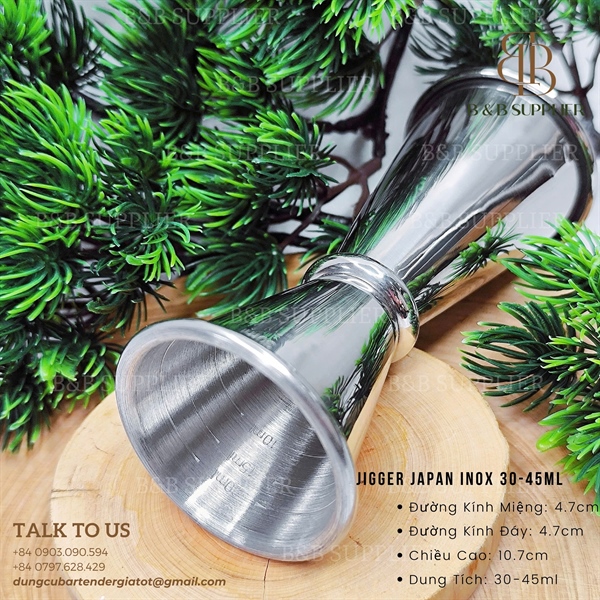 Jigger Japan Inox 30-45ml - ảnh 2