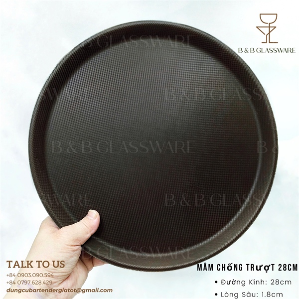 Mâm Chống Trượt 28cm - ảnh 2