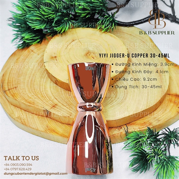 Yiyi Jigger-U Copper 30-45ml