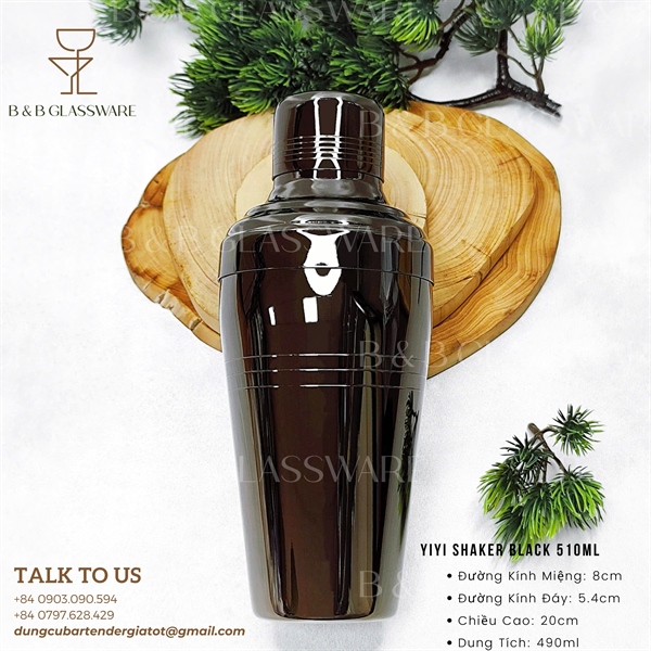 Yiyi Shaker Black 510ml
